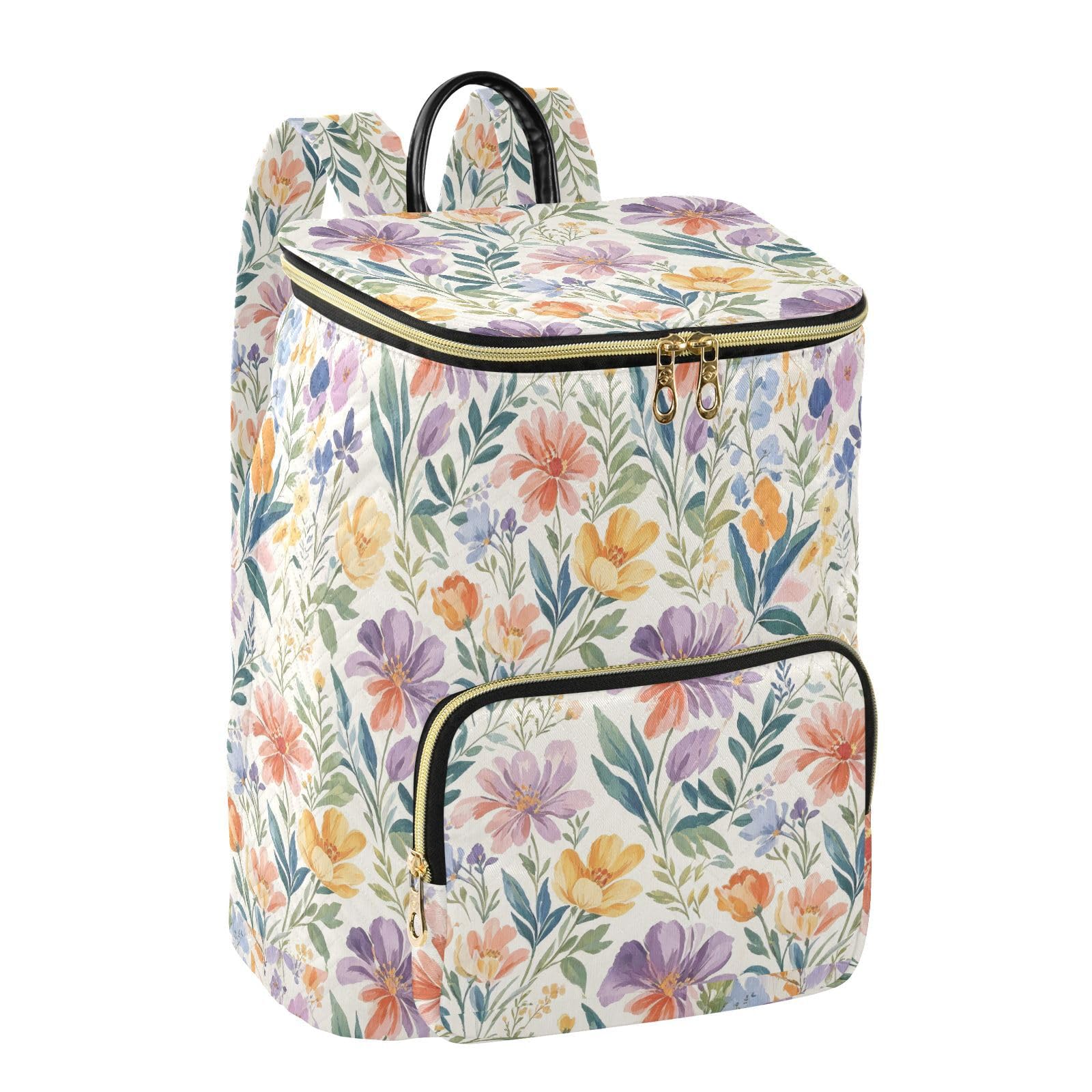 Pratico zaino da 15L per le donne leggero resistente all'usura zaino | Tessuto trapuntato resistente regolabile pacchetto multi tasche con cerniera per le signore viaggi sport gite quotidiane