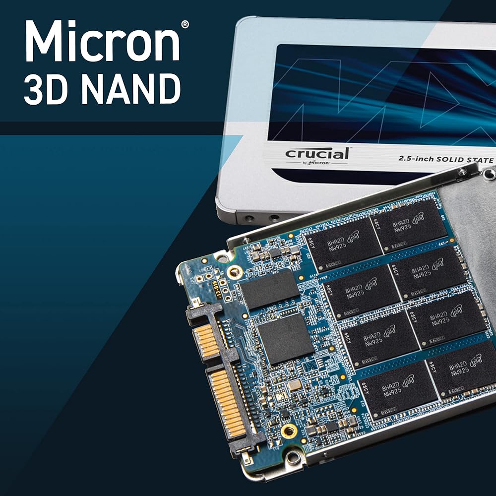 Crucial MX500 500GB 3D NAND SATA 6Gb/s, 2.5" Internal Solid State Drive thumbnail 3