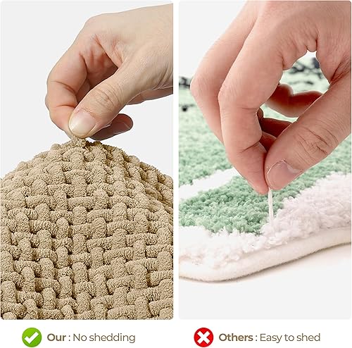 Miniatura 7 de GRANNY SAYS Tapetes de baño absorbentes para baño, 24 x 16 pulgadas, felpilla suave, antideslizantes, lavables, de secado rápido, delgadas, para