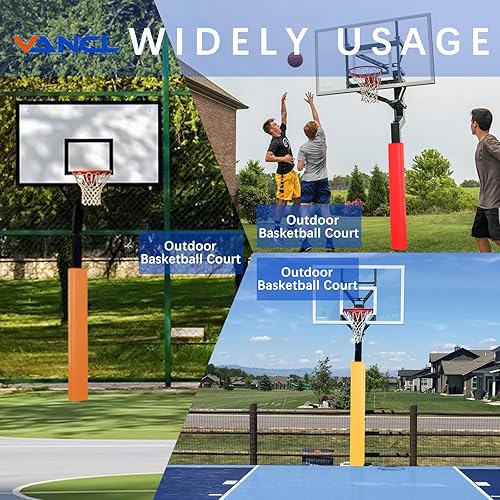 Miniatura 7 de VANCL Basketball Pole Padding Outdoor Square Pole Pad Wrap Around Square Pole Padding Waterproof Durable Basketball Pole Pads for Protection(Fit