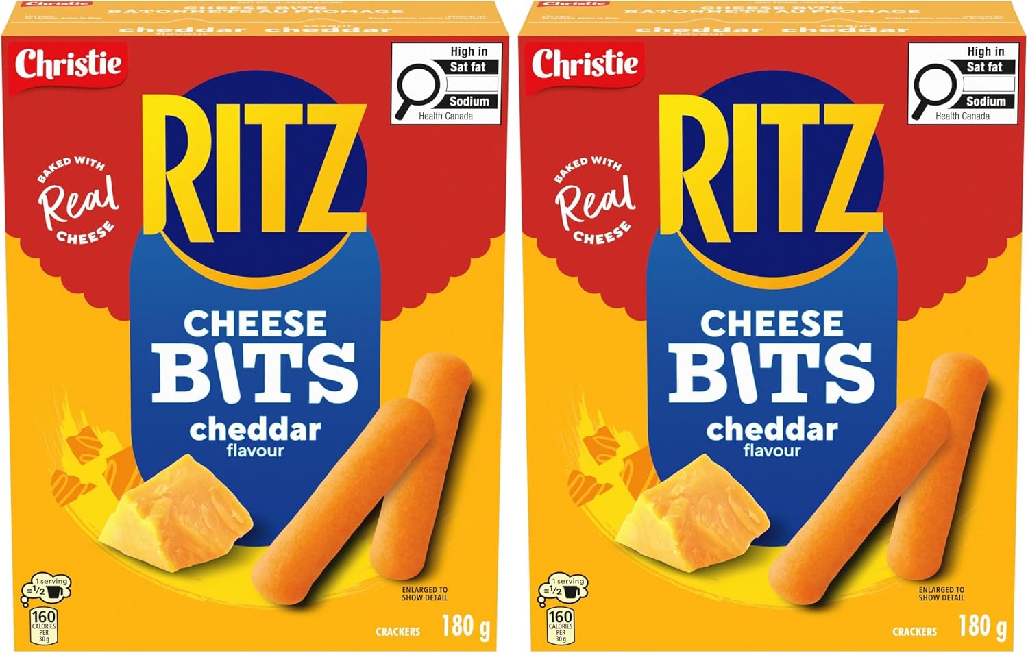 RITZ Cheese Bits Crackers 180 g (Pack of 2)