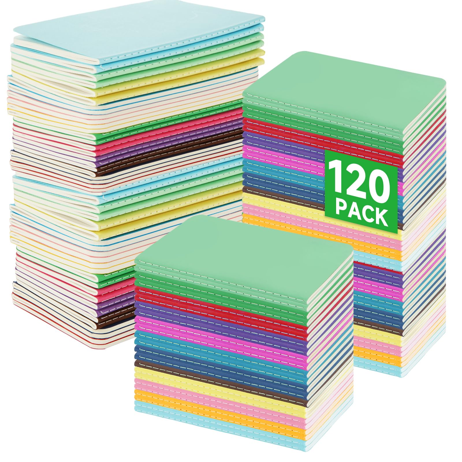 Piccoli quaderni a righe, confezione da 60 mini quaderni tascabili
