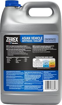 Zerex Asian Vehicle Blue Antifreeze Coolant Concentrate 1 Gallon