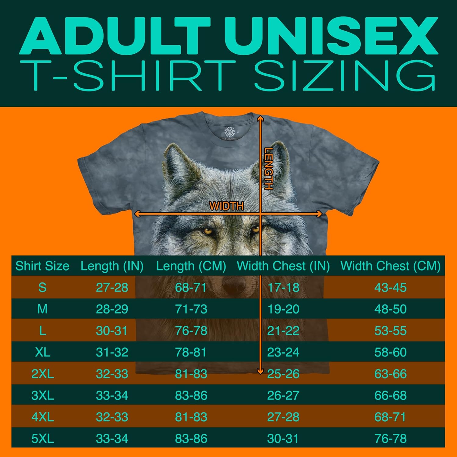 The Mountain Mens The Mountain Warrior Wolf Short Sleeve T-Shirt - Image 3