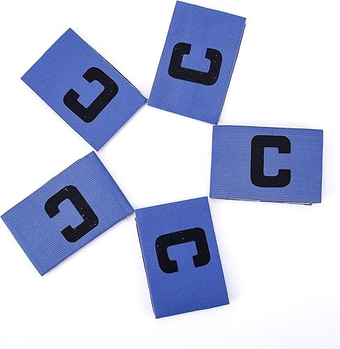 Miniatura 10 de 5 brazaletes elásticos de capitán de fútbol, ajustable, para líderes de equipo de fútbol, bandas de jugador de baloncesto para adultos y jóvenes,
