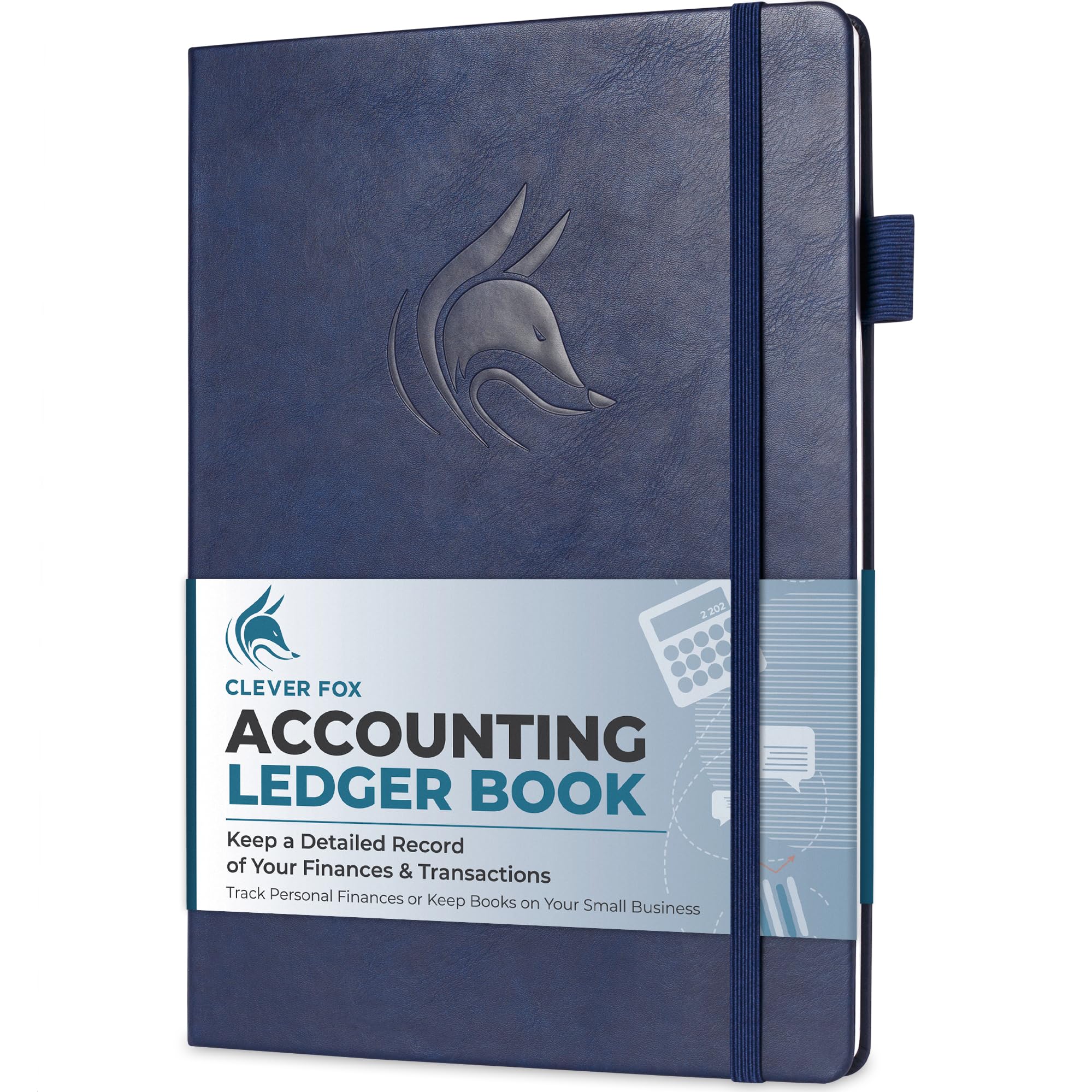Clever Fox Accounting Ledger Book – Accounting Book for Small Businesses & Personal Use – Columnar Account Book Ledger for Tracking Money, Expenses,
