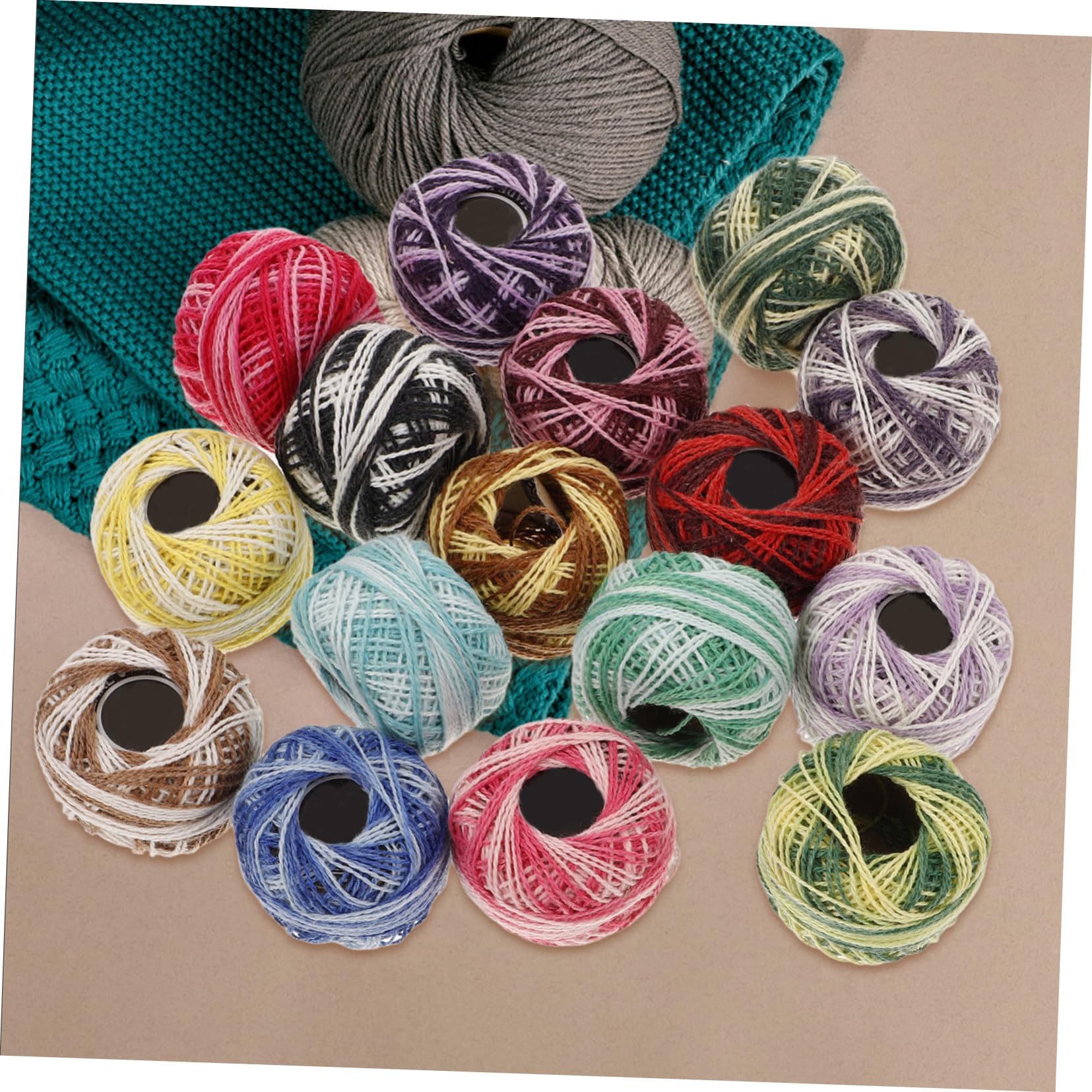 Kit Fili Da Ricamo In Cotone SEWOART – 16 Colori Misti – 8 Metri Per Gomitolo – Per Punto Croce E Artigianato DIY - 2