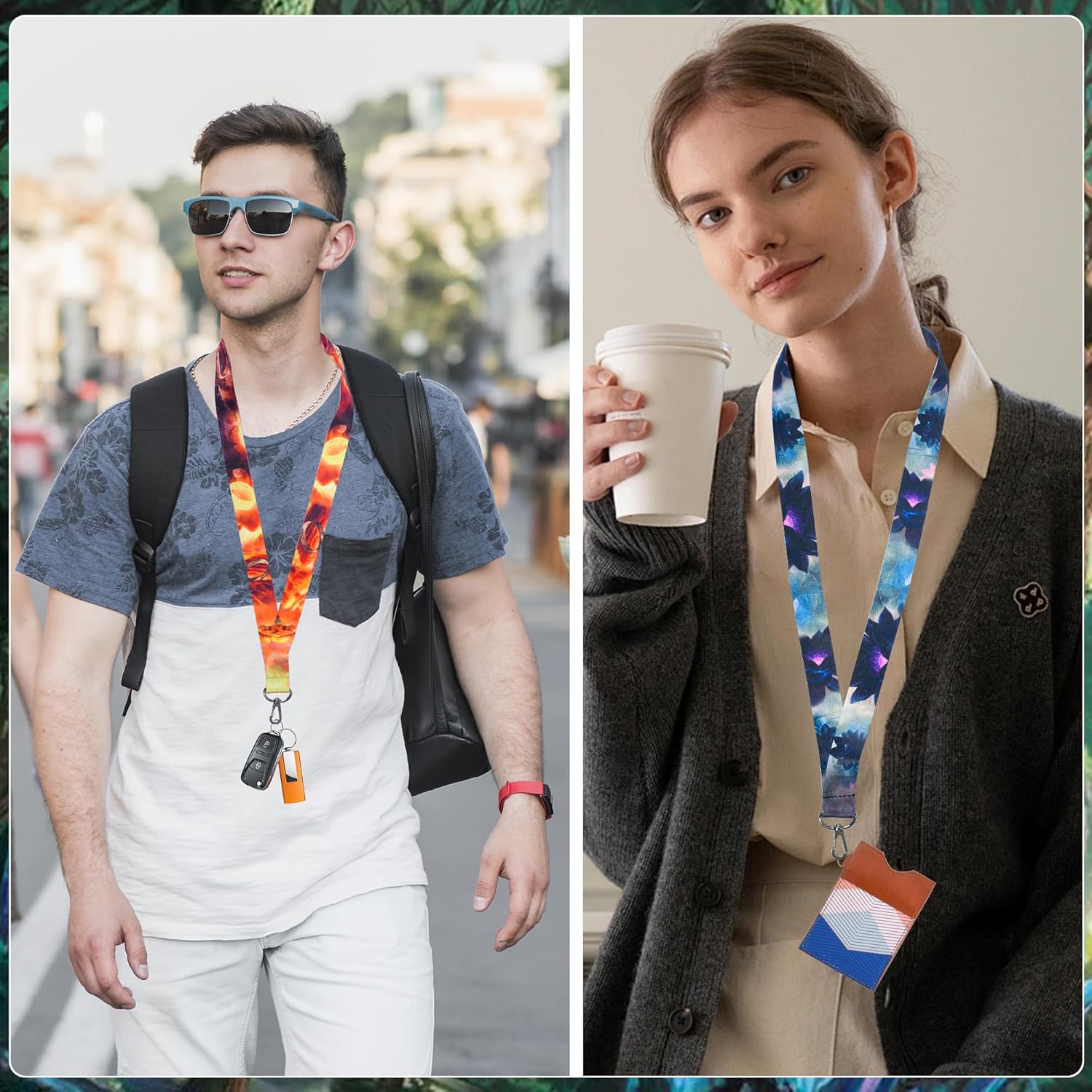 MTG Ring Black Lotus Teacher Kids Neck Lanyard（4 Pack） for Key String Wallet. Game Stuff Accessories Decor Gifts Merch Party Supplies ID Card Badge Holder Keychain for Teens Student Office - Image 5