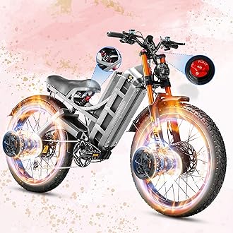 eAhora 2025 Romeo Pro 3/2 50-46Mph Electric Bike for Adults 5600W/4000W/2500W Dual Motor Ebike 60V/80Ah 52V/70Ah Long Range Fat Tire Full Suspension Electric Mountain Bicycle