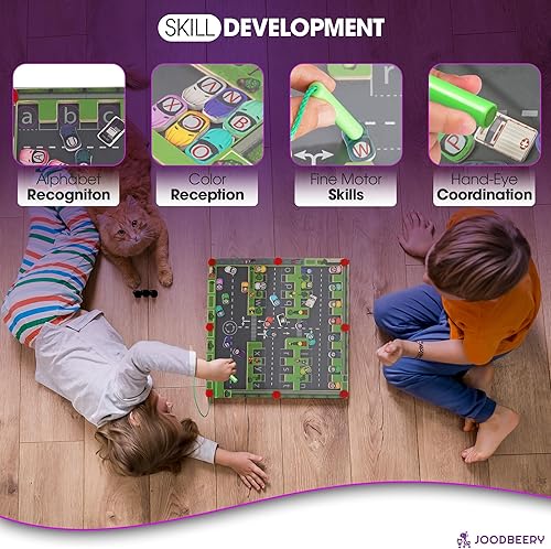 Miniatura 2 de Laberinto magnético del alfabeto  Tablero de aprendizaje magnético de madera con bolígrafo  Juguetes ABC para niños de 3 a 5 años en adelante, niños