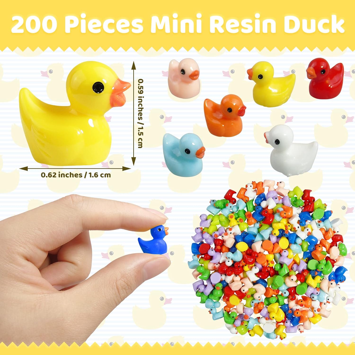 Mini Rubber Ducks Tiny Rubber Ducks Miniature Duck Ornaments Dollhouse