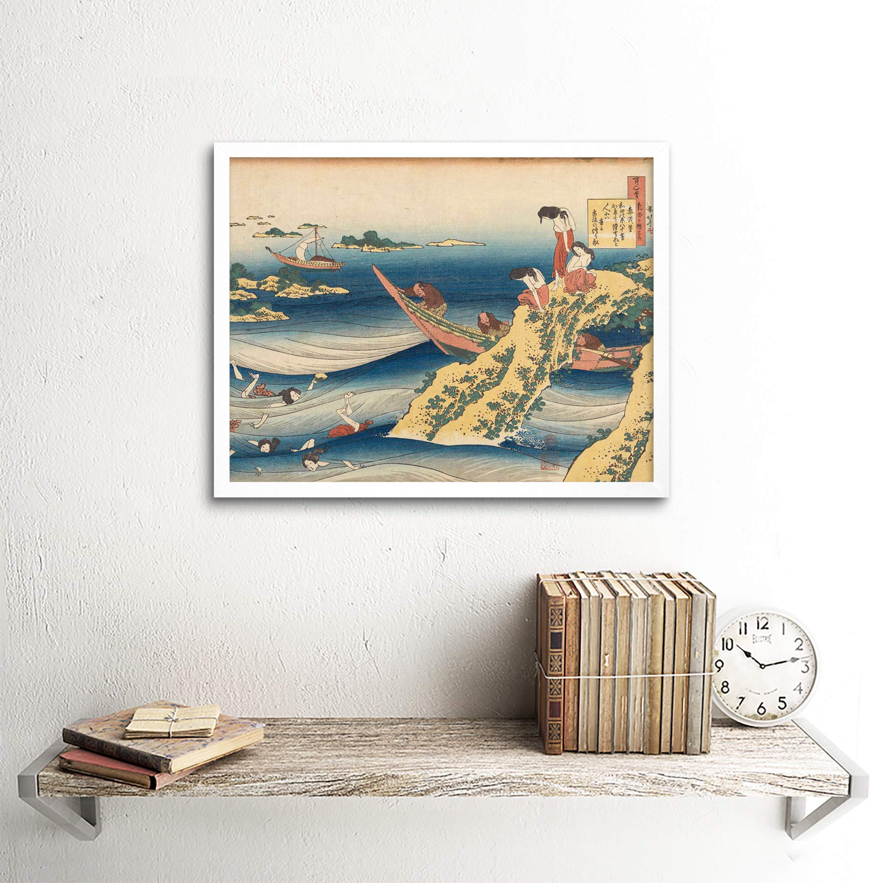 アートポスターNO.8(16650) Amazon.com: Artery8 Hokusai Pearl Diver