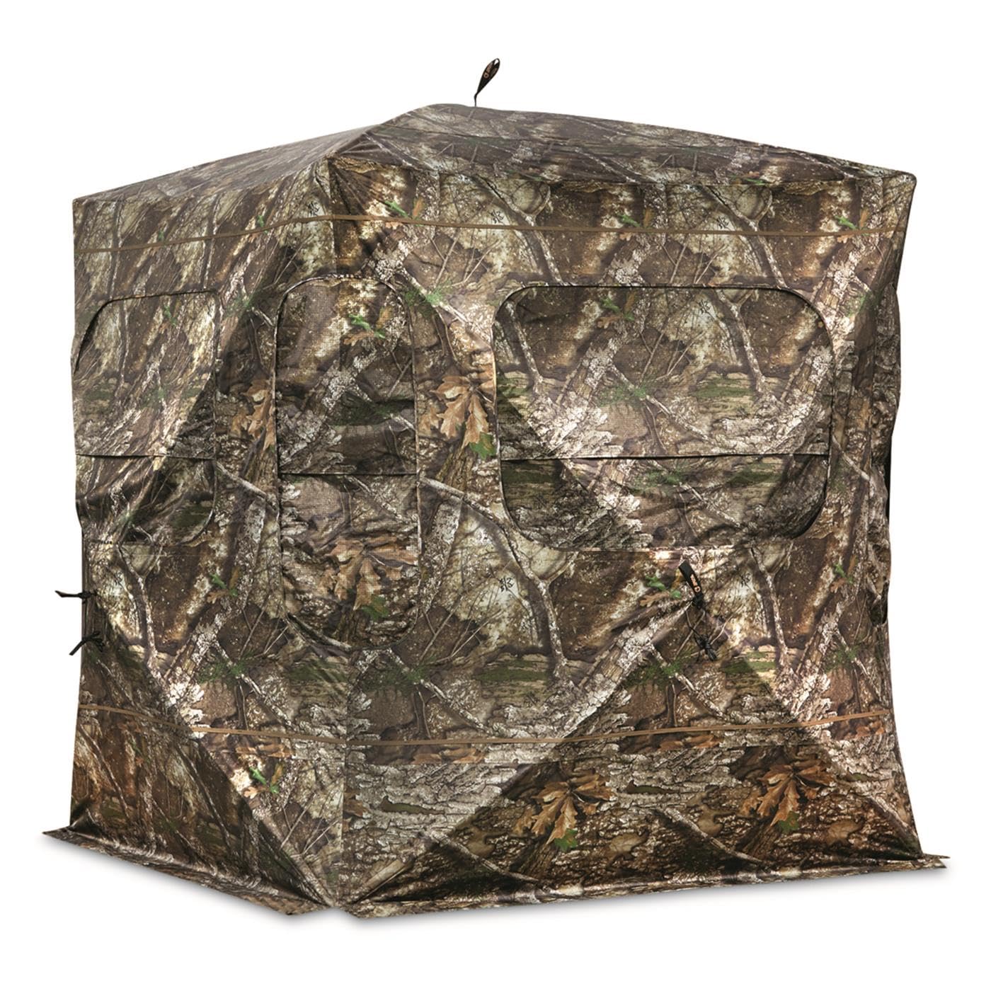 Guide Gear Field General 4-Star Hunting Ground Blind, 1 Man Person Tent, Turkey, Duck, Deer Hunting Gear Equipment Accessories RT APX