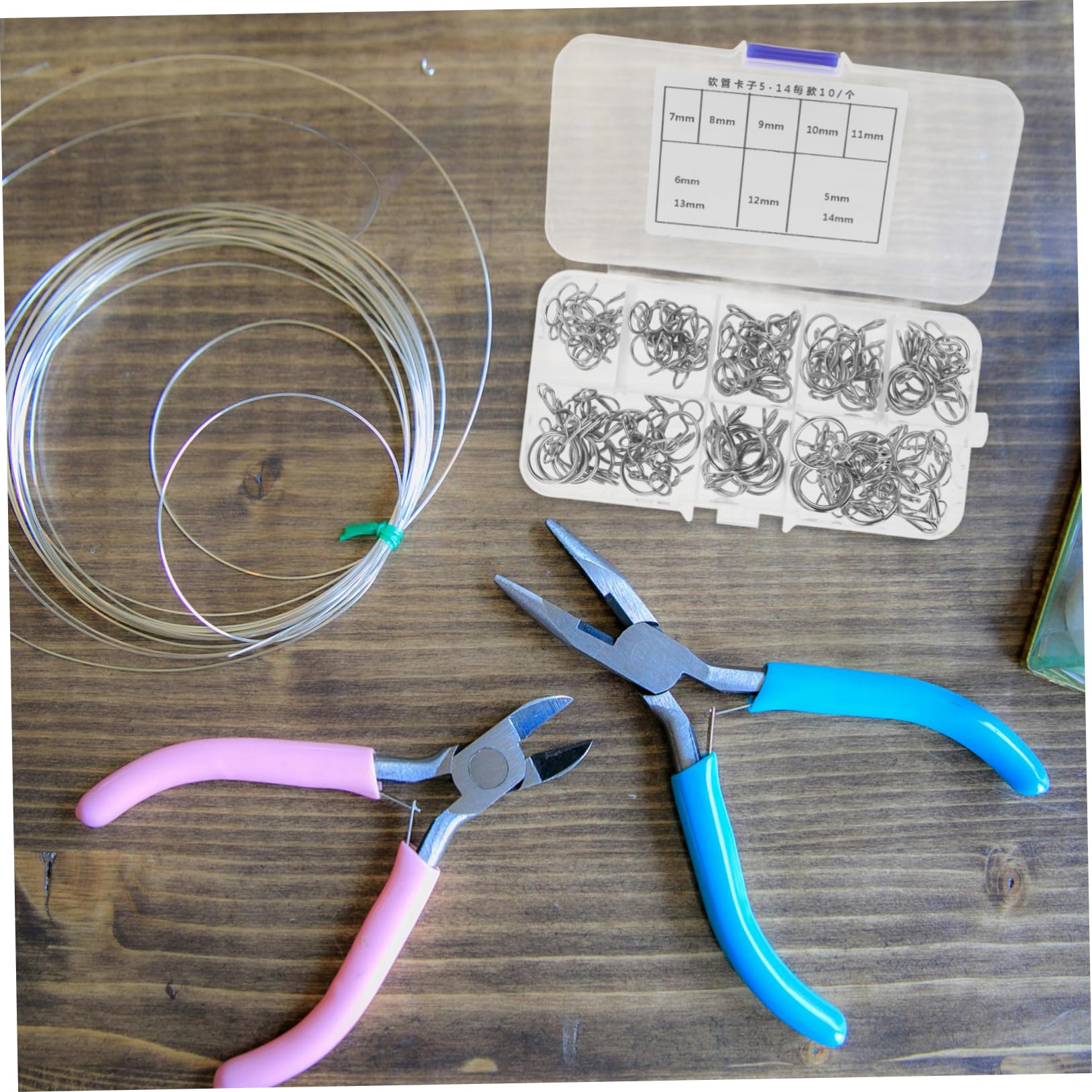 iplusmile 500 Pièces Pince à Ressort Serrer Collier De Serrage Attaches De Tuyau Colliers De Serrage à Ressort Attache De Tuyau Petits Colliers De Serrage Petites Pinces Acier Manganèse