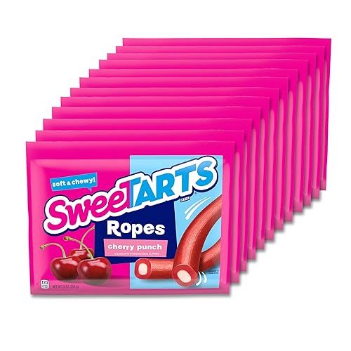 Miniatura 15 de SweeTARTS Ropes, Twisted Rainbow Punch, bolsas de 3.5 onzas (paquete de 12)