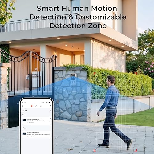 Miniatura 2 de Sistema de video portero con 2 cables, cámara de timbre de video con monitor, pantalla táctil 1080P de 7 pulgadas, teléfono de puerta de video,