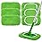 Yicotira Reusable Wet Pads Refill for Swiffer Sweeper Mop - Dry Sweeping Cloths & Wet Mopping Cloths for Household Cleaning - Washable Microfiber Pads for Mopping Floors - 6 Pack (Mop is not Included)