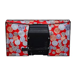 DREAM CARE Double Use - Transparent & Printed Flap - 32 Inches LED TV Cover, Waterproof LED TV Cover for (LG, Samsung, Vu, Mi, Realme, TCL, Croma), SA70