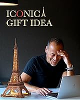 Vista 7 de Rowood Torre Eiffel, kits de modelos de rompecabezas 3D para adultos, rompecabezas de madera 3D DIY para adultos, juego de construcción con LED