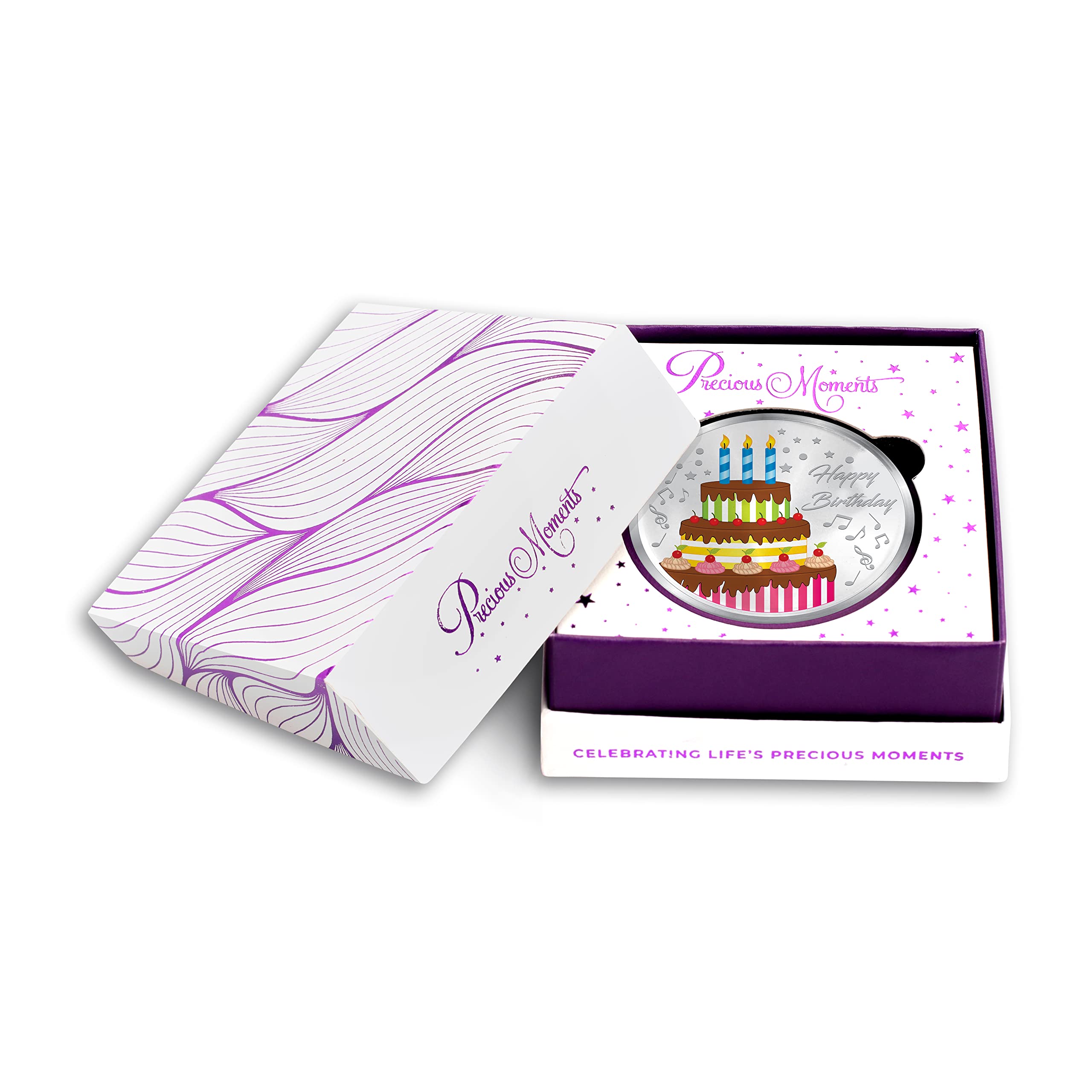 ACPL Precious Moments BIS Hallmarked Silver Coin Happy Birthday Celebration Ceremony Gift 50 gm 999 Pure 1