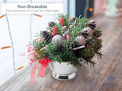 Miniatura 7 de Royal Imports Maceta decorativa de plástico de 8 pulgadas, cubierta para maceta, plato suculento con pies para bodas, fiestas, jardín, hogar y