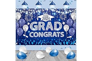 Blue Congrats Grad Banner Class of 2024