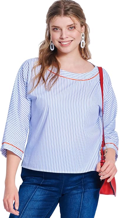 Burda Style X05843BURDA Misses' Rounded Neckline Shirt Sewing Pattern Packet, Design Code B5843, Sizes 10-20 (36-46)
