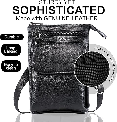 Miniatura 8 de Funda de cuero para cinturón de teléfono celular para iPhone 15 Pro Max 14 Pro Max 13 Pro Max 12 Pro Max Samsung Galaxy A14 A54 S23 Ultra Funda con