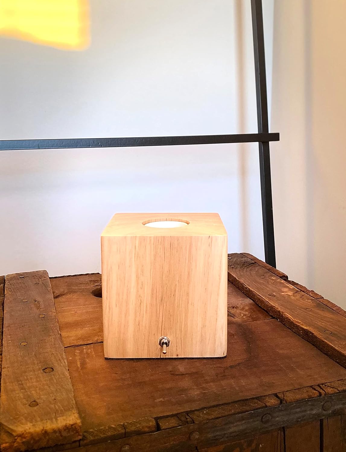 TUO Desk, Table, Bedside Lamp - Modern, Simple, Solid Wood, E26 Edison Base