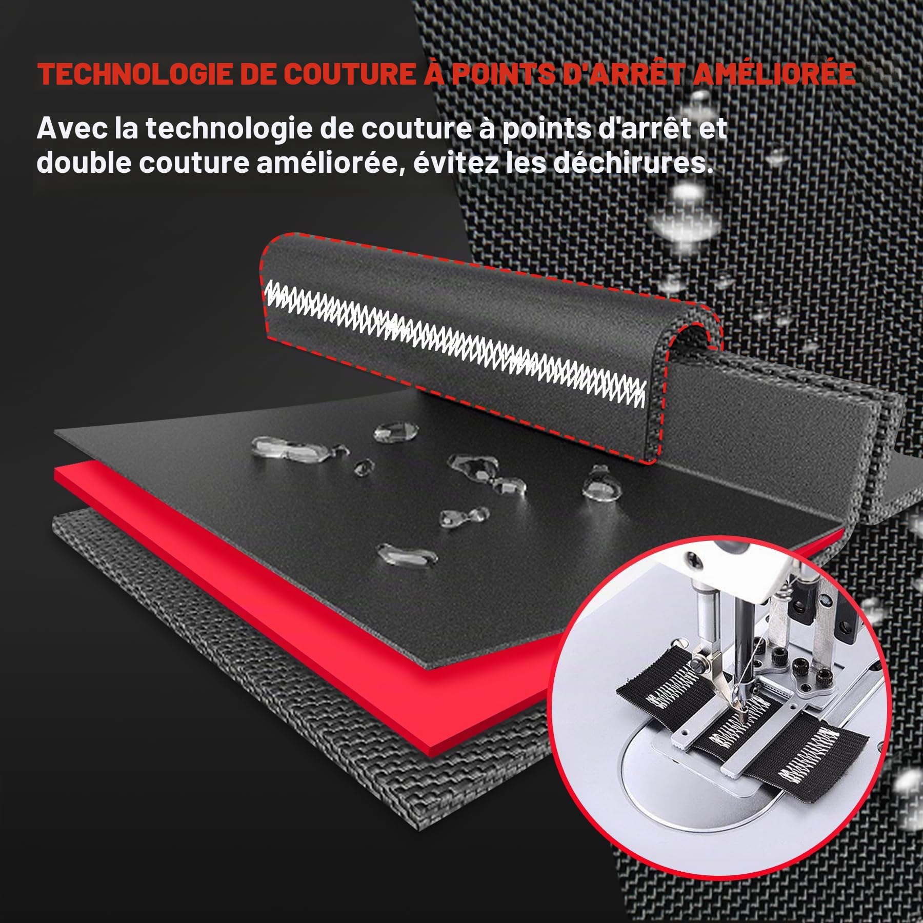 Zettum Housse de vélo pour Transport et Rangement Extérieur - Imperméable et Robuste, Revêtement PU 600D pour 3 Vélos sur Attelage de Voiture