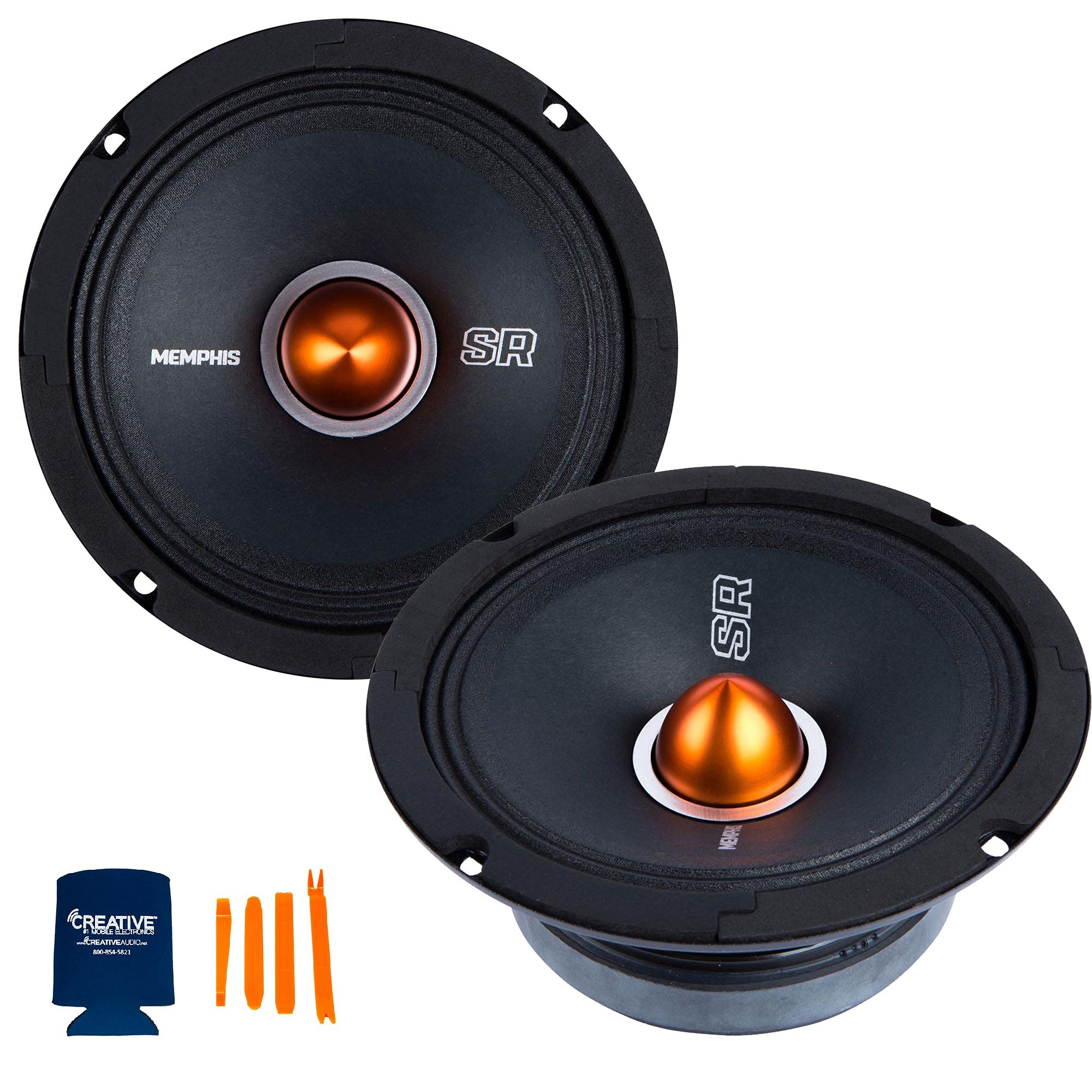 Memphis Audio 2 SRXP62 SRX Pro Audio 6.5" 4-Ohm Mid Drivers
