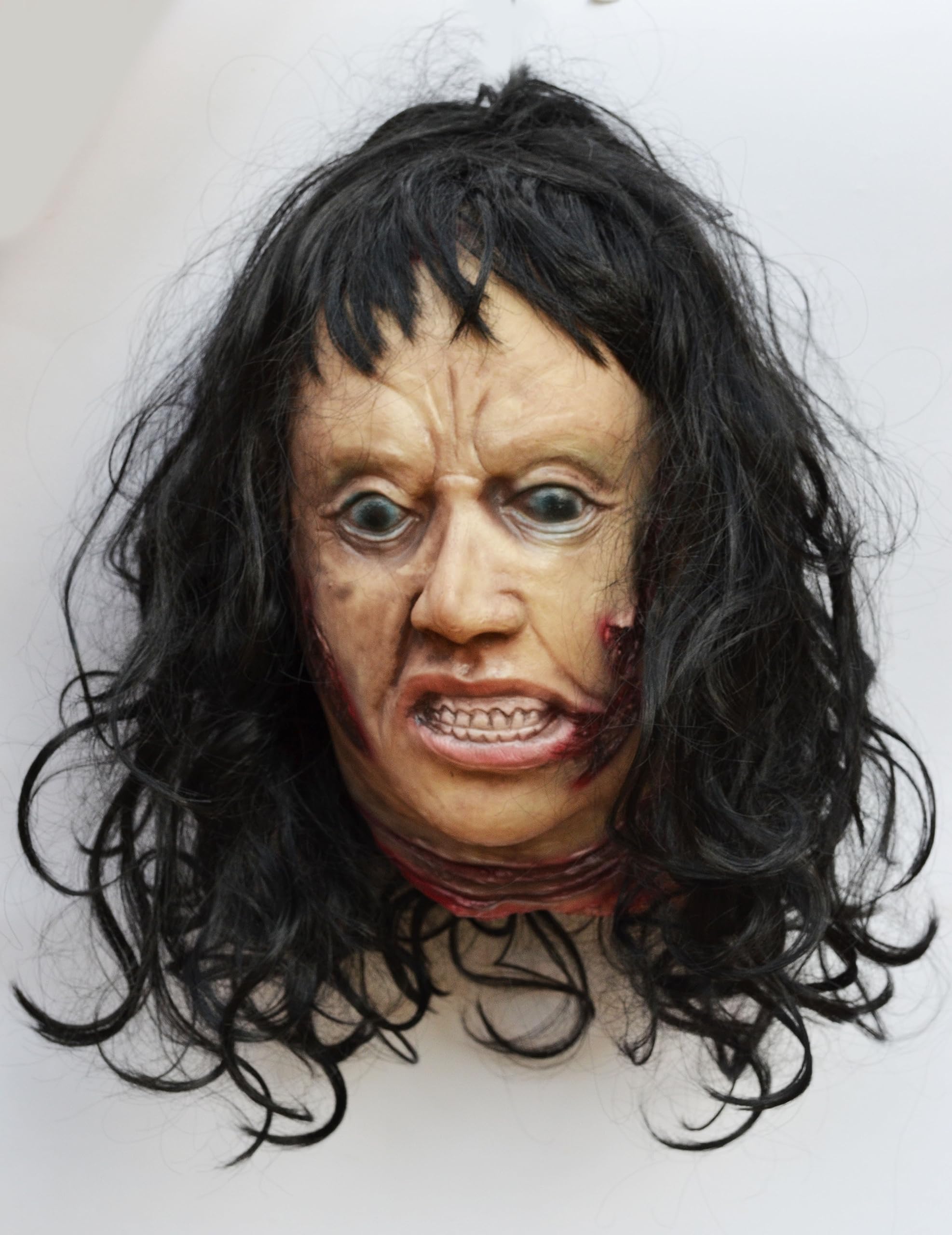 Life-Size Zombie Corpse Head Halloween Prop – Scary Walking Dead Decor, Latex, Hanging