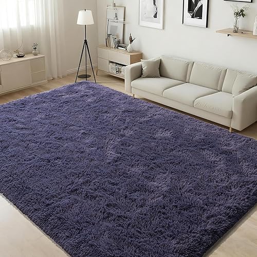 ISEAU Alfombra de área mullida, lanuda y cómoda para interiores, dormitorio de niños, dormitorio de bebés, tapete para piso al lado de la cama, sala