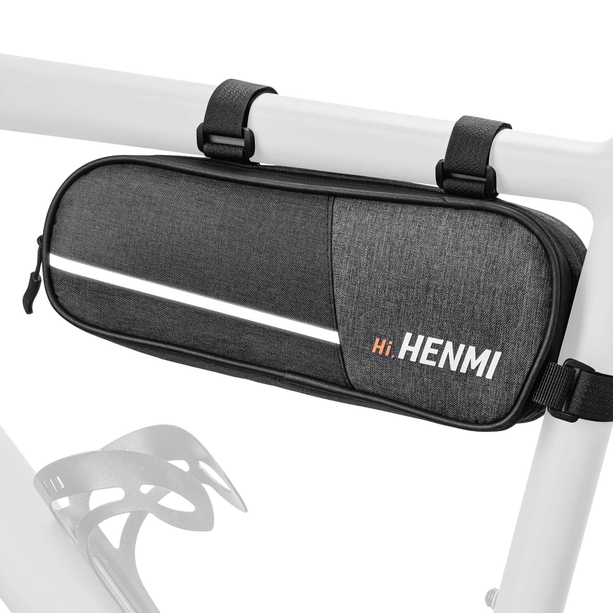 HENMI Rahmentasche Fahrrad | Klein mit Reflektierend, für Rennrad, MTB Fahrrad Werkzeugtasche
