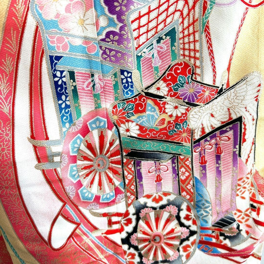 セット 七五三7歳女の子 着物&作り帯&袖なし長襦袢&小物 セット 七五三7歳女の子 着物&作り帯&袖なし長襦袢&小物