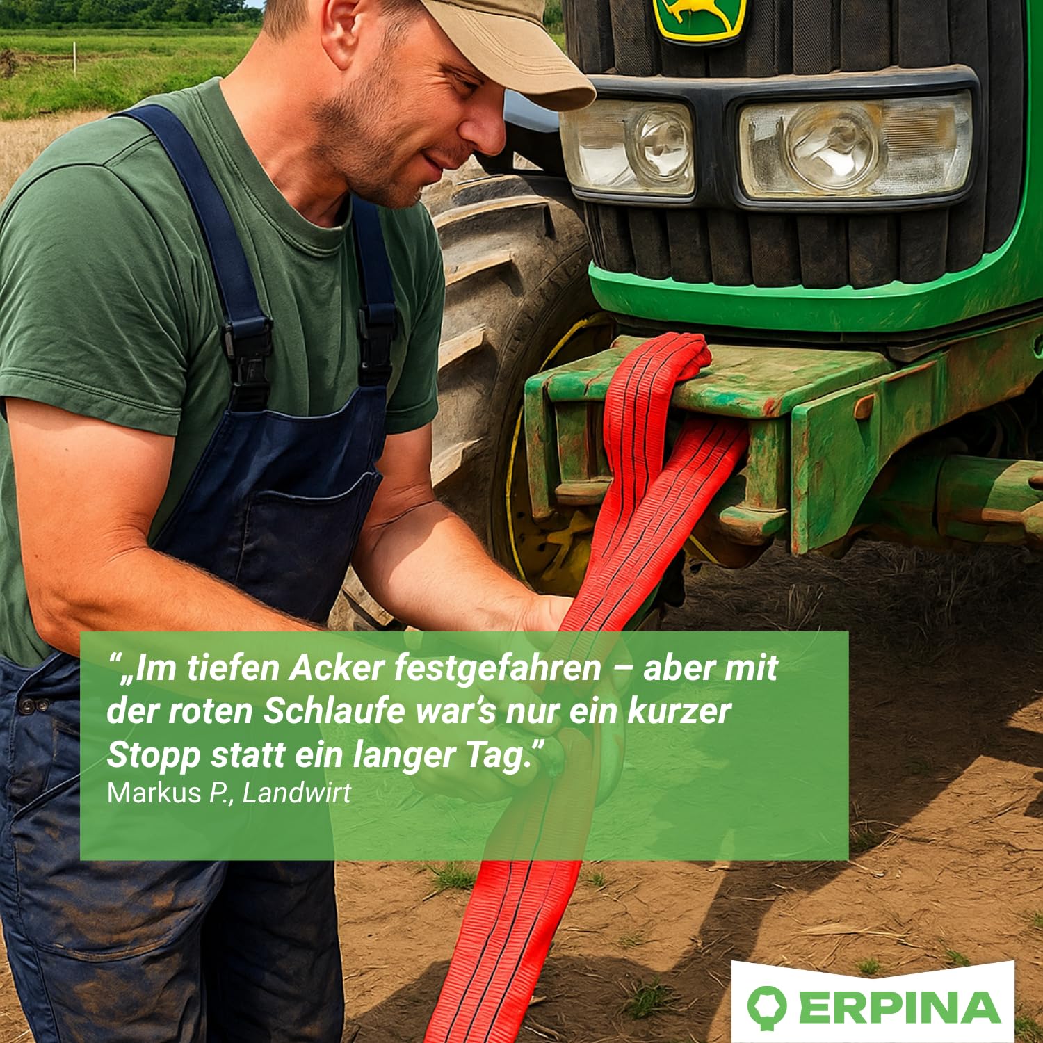 Correa de remolque de 35 t – 6 m de poliéster para taller, agricultura y asistencia en carretera – extremadamente resistente para camiones, remolcadores y silvicultura (6 m/35 toneladas