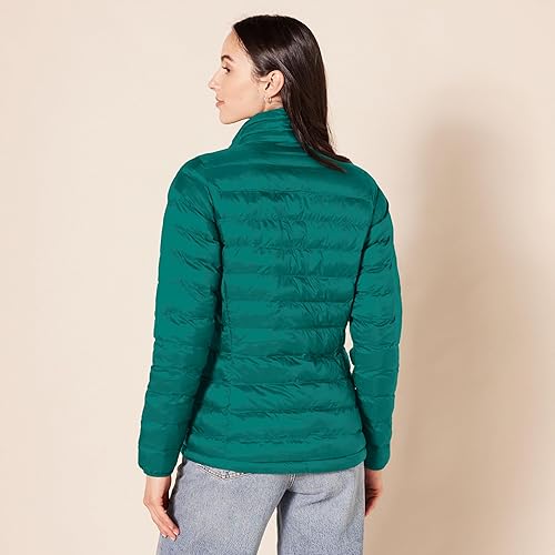 Miniatura 3 de Tienda Essentials - Chaqueta acolchada, ligera, de manga larga, resistente al agua y plegable, para mujer (disponible en tallas extragrandes)