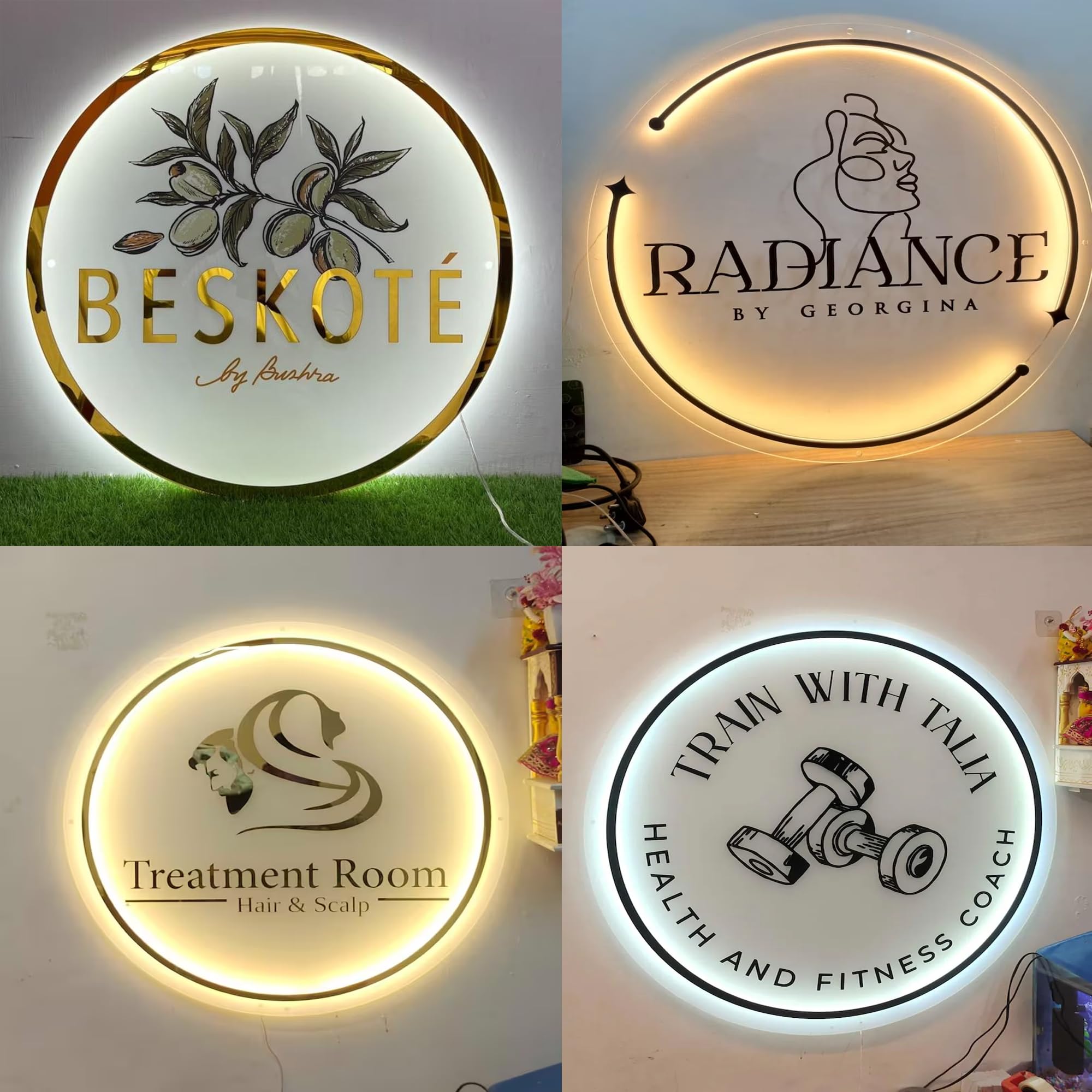 Personalisiertes LED Neon Logo Schild, Dimmbare Personalisierte Neon Leuchtreklame mit Firmenlogo, Neon Schild Personalisiert Logo, Shop, Café, Bar & Büro, Firmenlogo