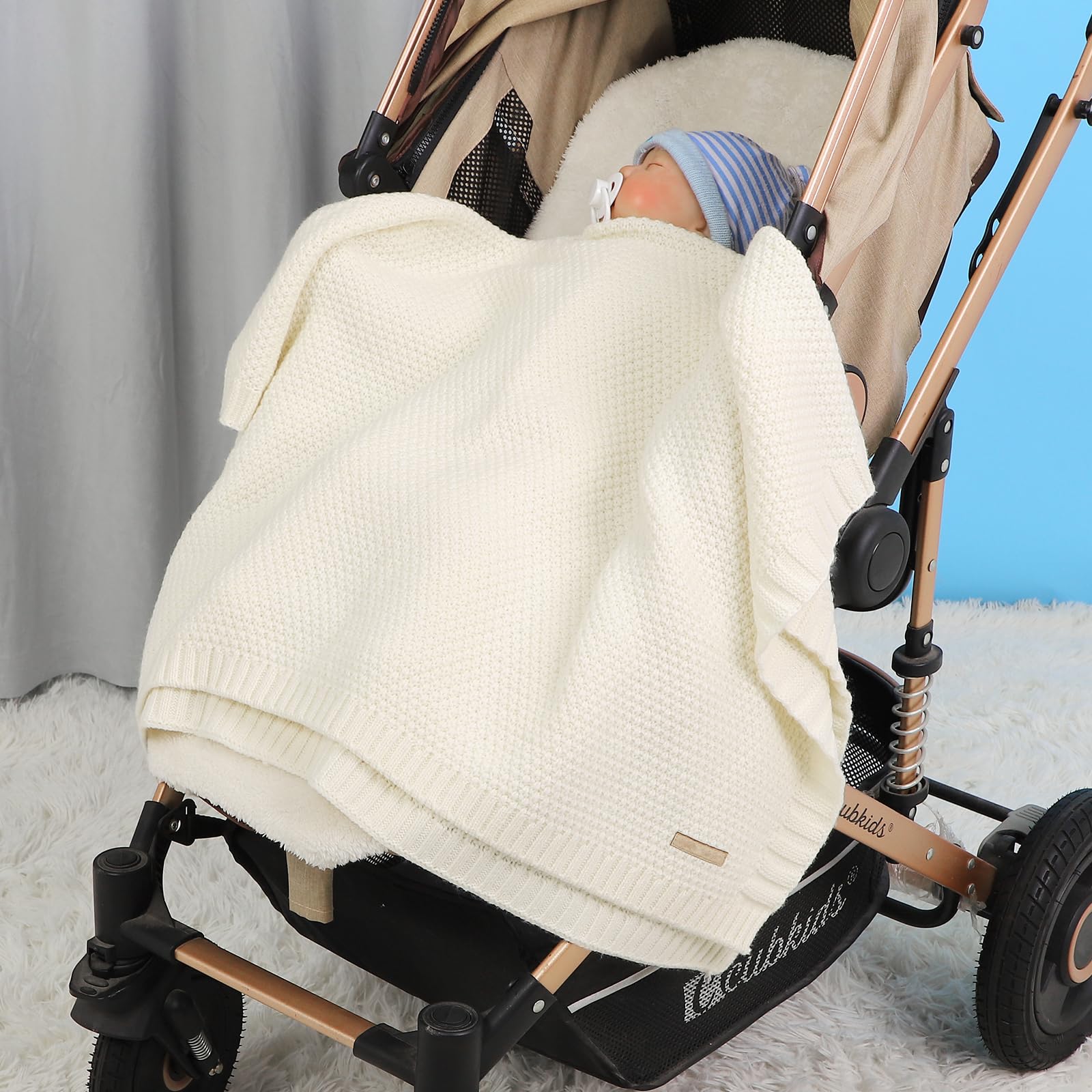 Odot Mantas para Bebés 80 x 100 cm Mantita Bebe - Tejido de Punto Acrílico, Suave Baby Blanket Ideal para Bebés y Niños Pequeños, Accesorio Bebé Bebe Recién Nacido