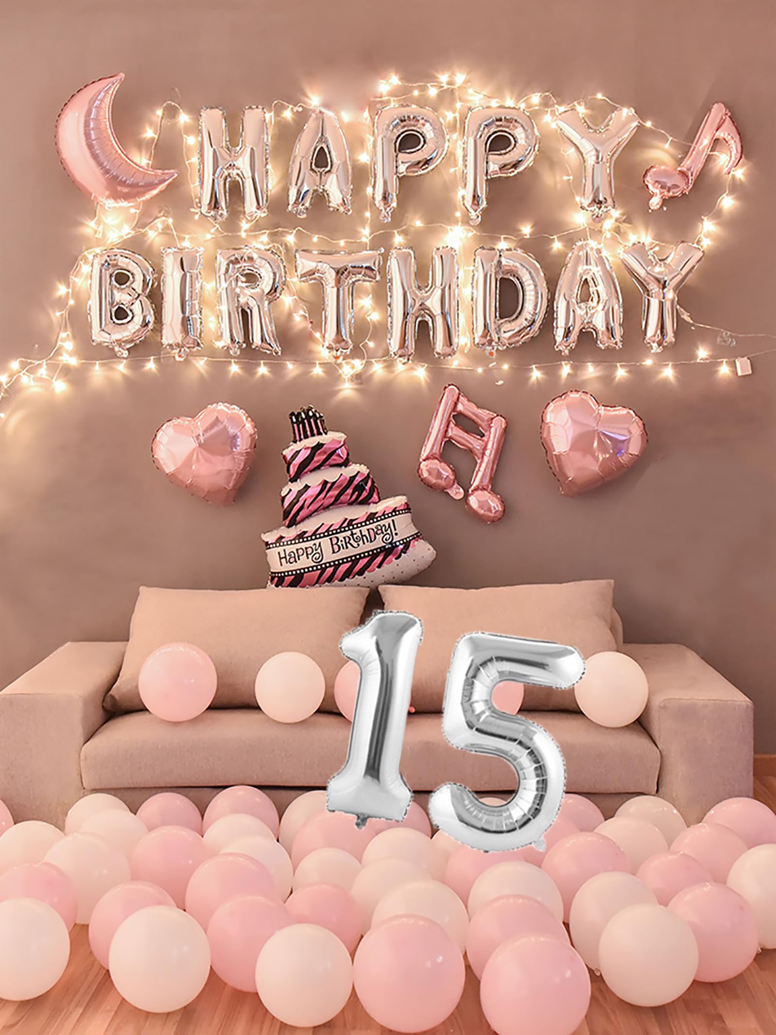 Amazon | 15歳 誕生日 バルーン 風船 バースデー 飾り付け セット数字