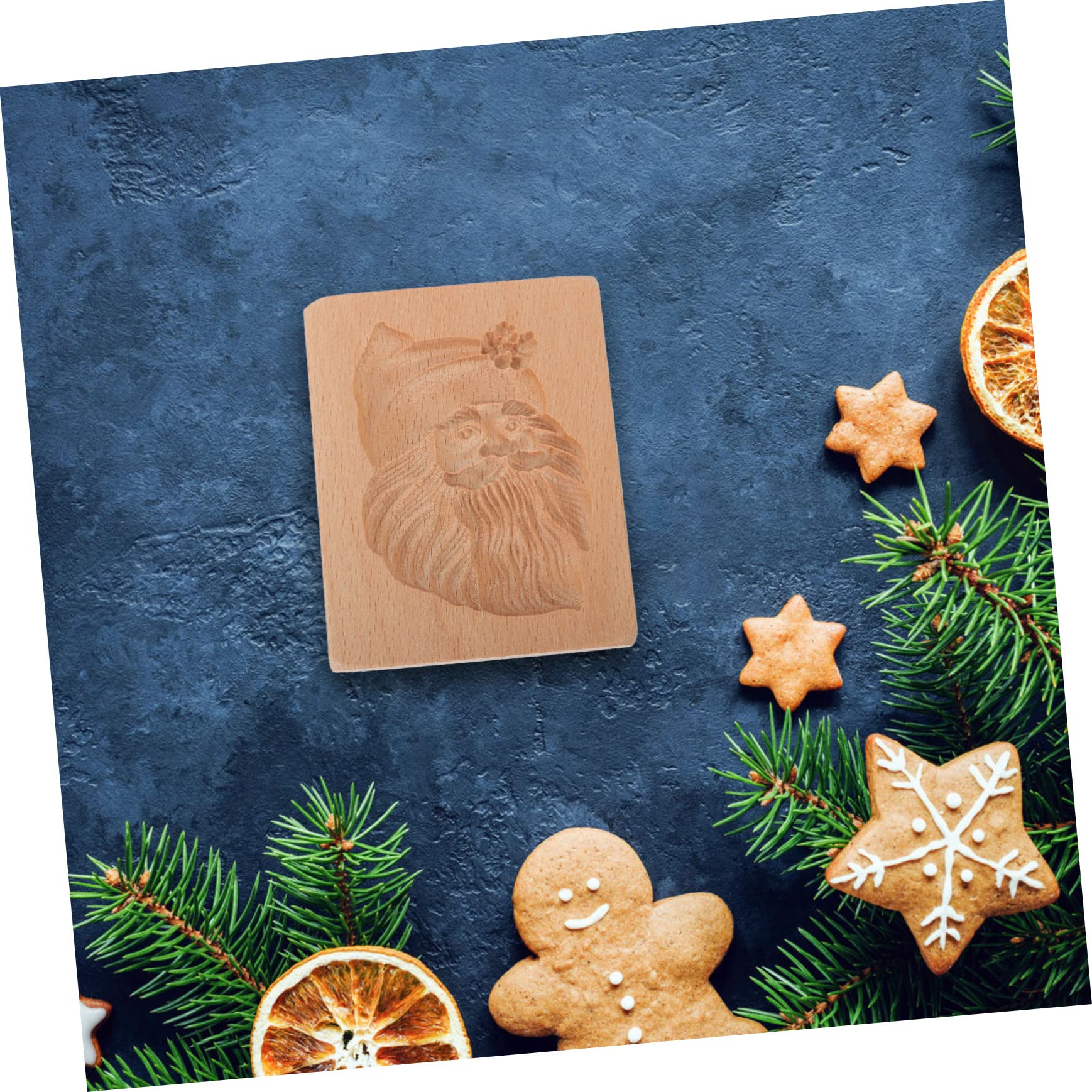 Keksausstecher, Keksformen aus Holz, Kekse, 1 Stück, Holzplätzchen, Weihnachtskekse, Prägung, Plätzchen, Weihnachtsmann, Chiffon, Kuchen, Schokolade
