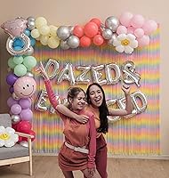 Vista 8 de Decoraciones de despedida de soltera aturdida y comprometida, decoraciones para despedida de soltera retro I Incluye globo aturdido y comprometido