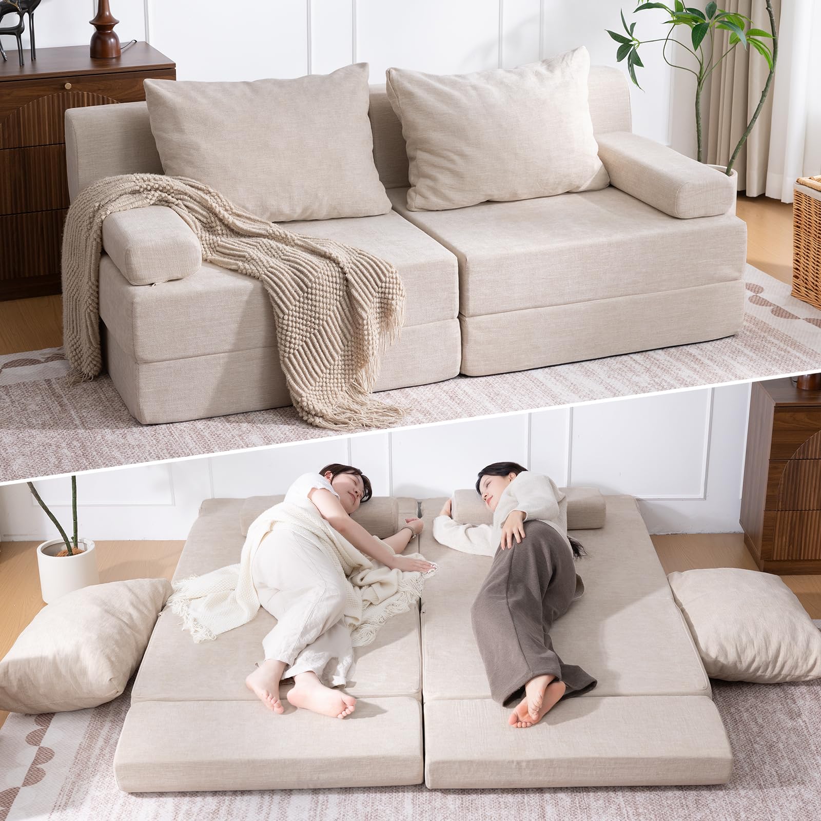 Amazon｜HOMFINE ソファーベッド ソファ 1台多役 2人掛け 3人掛け