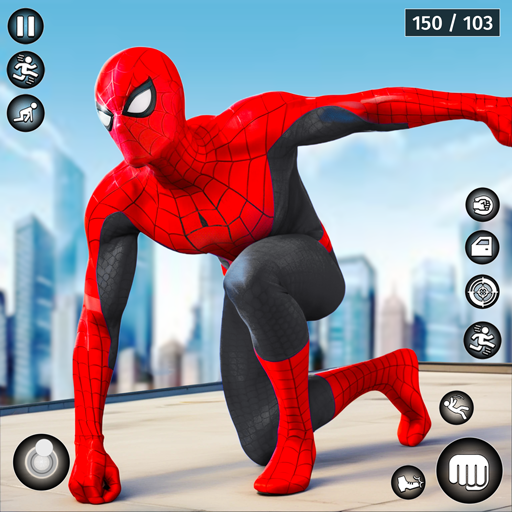 Stadtfliegender Heldenkämpfer 3D-Seilsimulator - Urban Gangster Fighting Adventure