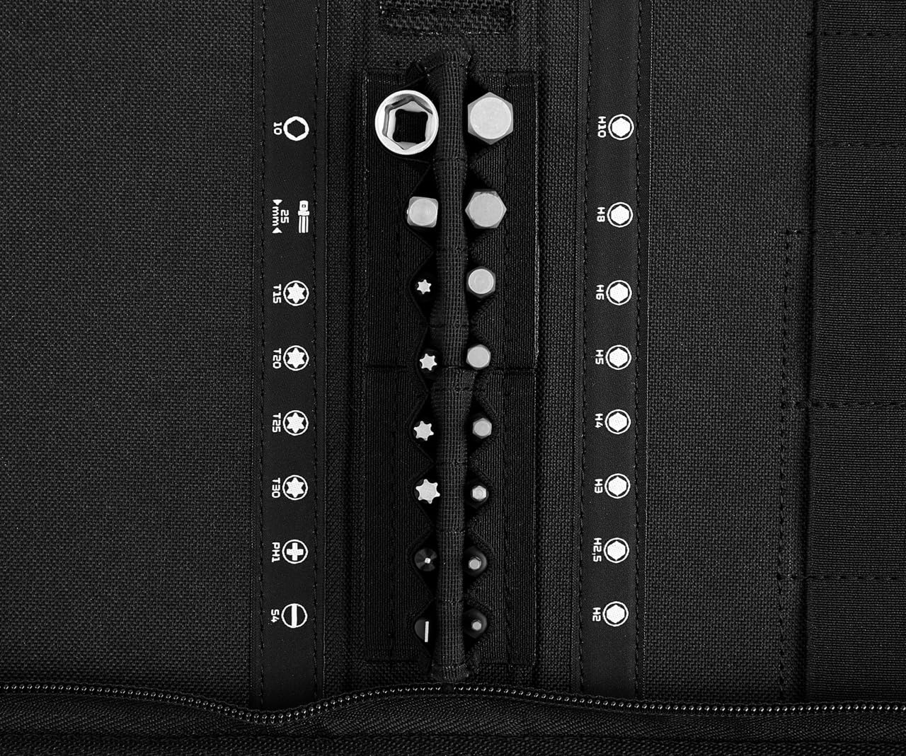 GEDORE red Outils de vélo professionnels pour atelier, 25 pièces, Clé à molette, Tournevis porte-embout 1/4", Outils vélo multifonctions avec sacoche