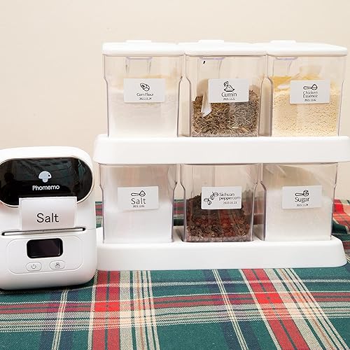 Vista 18 de Phomemo - Etiquetas redondas adhesivas de 1.57 pulgadas, círculo transparente para M110/M120/M220/M221, calcomanías redondas multiusos