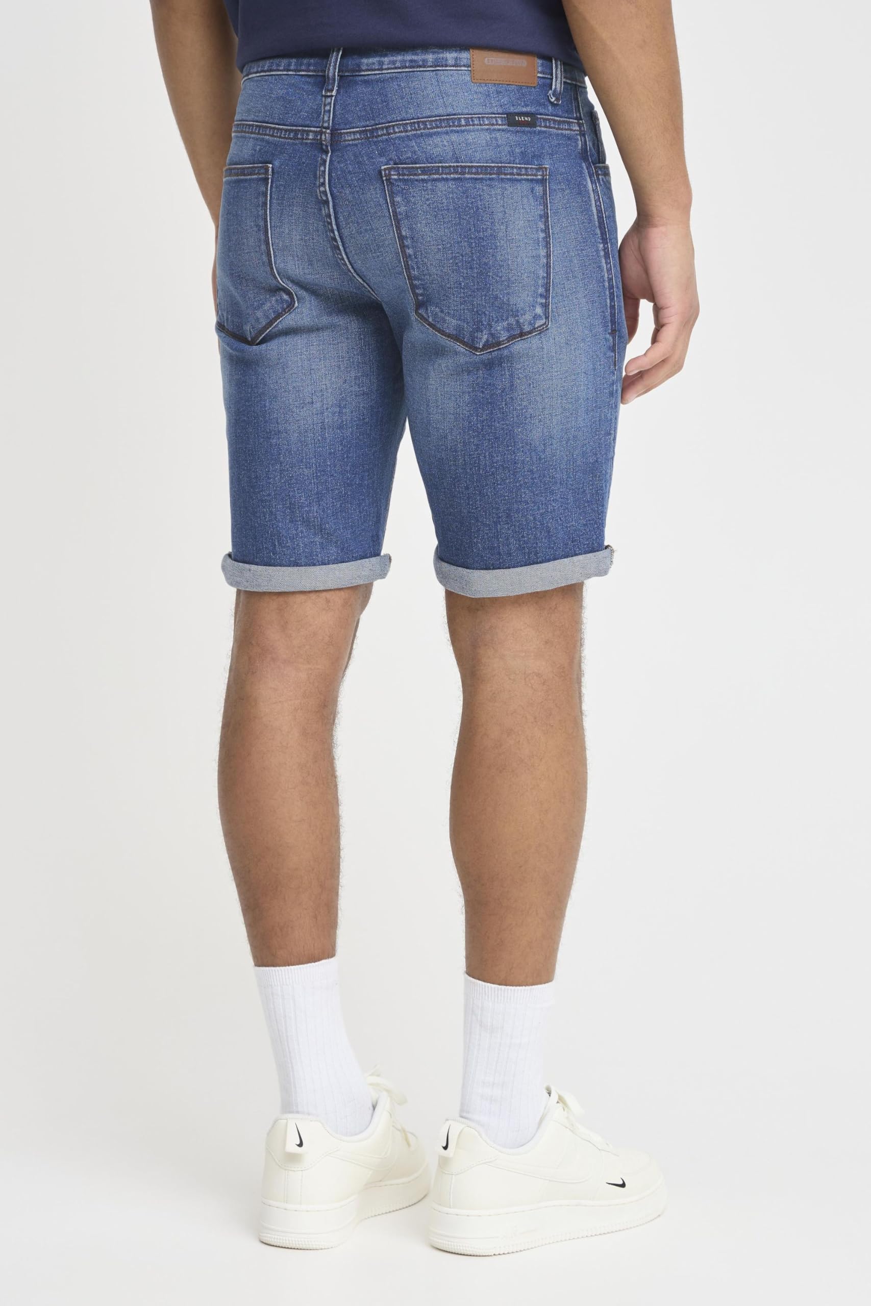BLEND Joel Pantaloncini di Jeans Shorts Bermuda da Uomo Elasticizzato