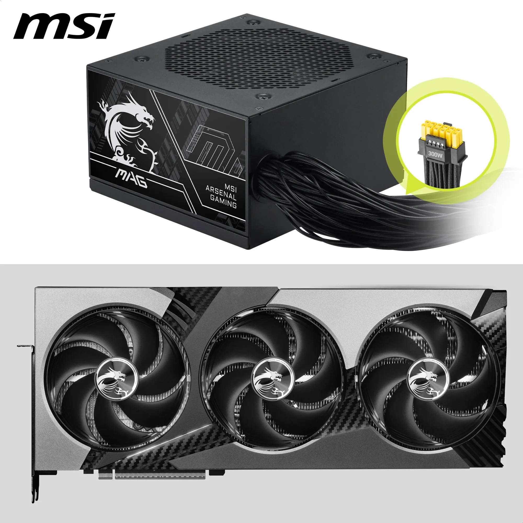 MSI Pro MAG A650BN PCIE5 III Alimentazione PC, 650 W, ATX, 80 Plus Bronzo, ATX 3.1, Compatibile GPU PCIe 5.1, Connettore nativo 12V-2x6 Bicolore, Cavi goffrati