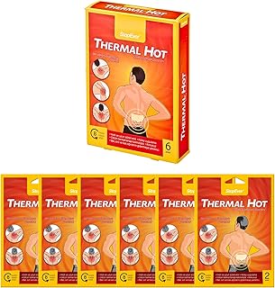 StopEver Thermal Hot Sıcak Terapi Flasteri - 6'lı Paket Kas ve Bel Ağrısı İlaç İçermez 12 Adet (6x2)