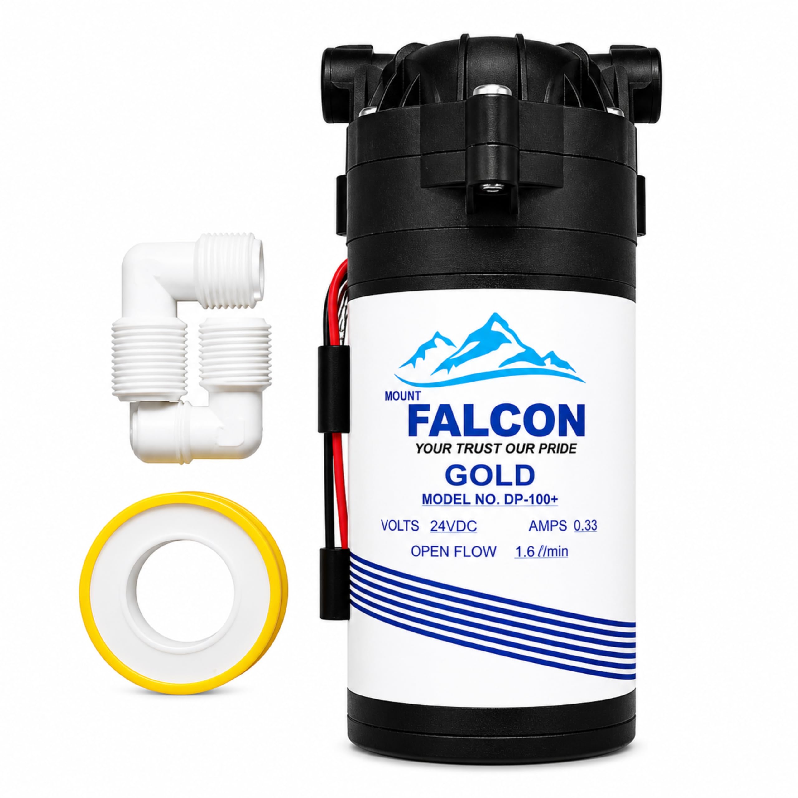 Mount Falcon Gold DP-100+ RO Booster Pump, 100 GPD, for Domestic RO Water Purifier, Low Noise, 24 Months Warranty-image-14